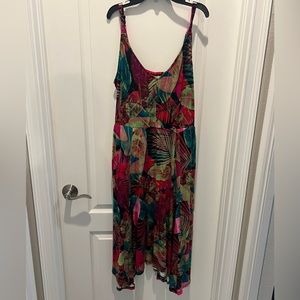 Muted Palm Midi Dress 🌴 👗